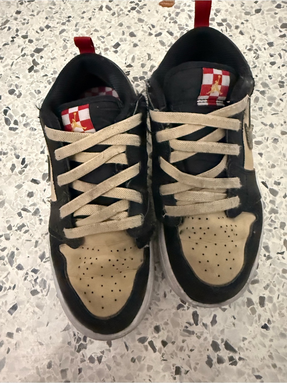 Retro Nike Jordan Pizza 1 Low Alt SE (PS) Kid 3Y Velcro Sneakers